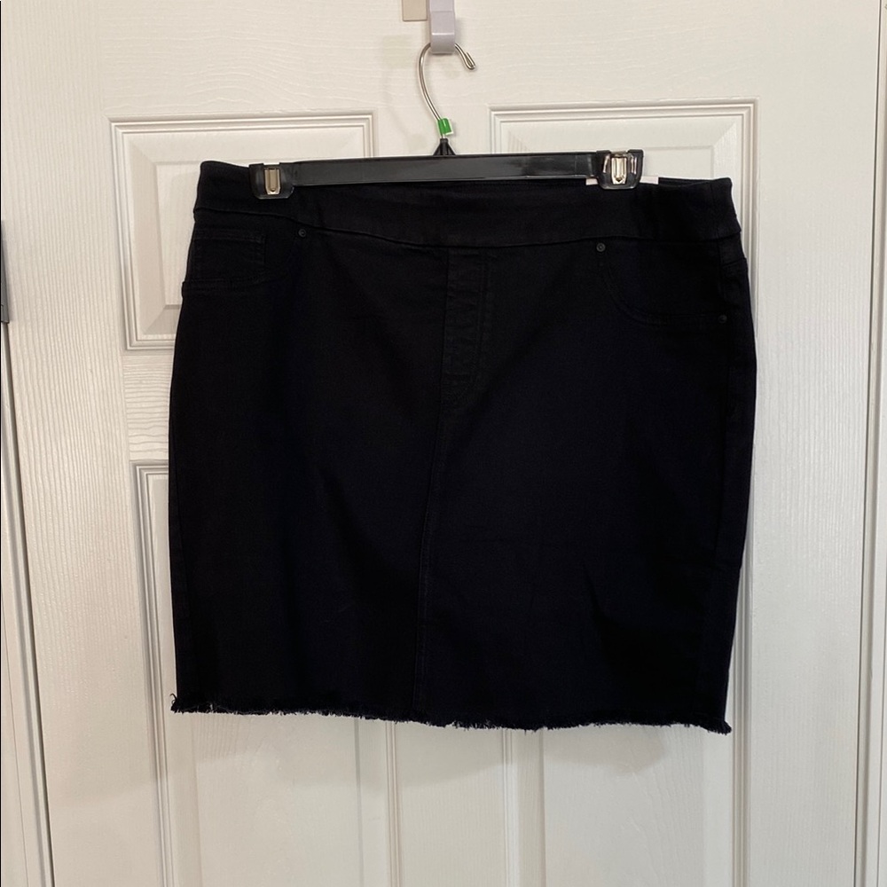 Classic Black Denim Skort by Chicos